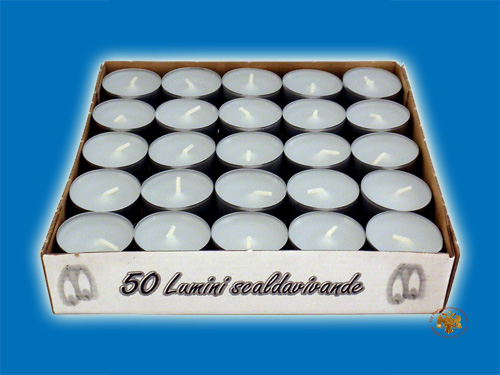 Paraffin Wax Candle for Cenotaph Tealights Set of 50 Pieces